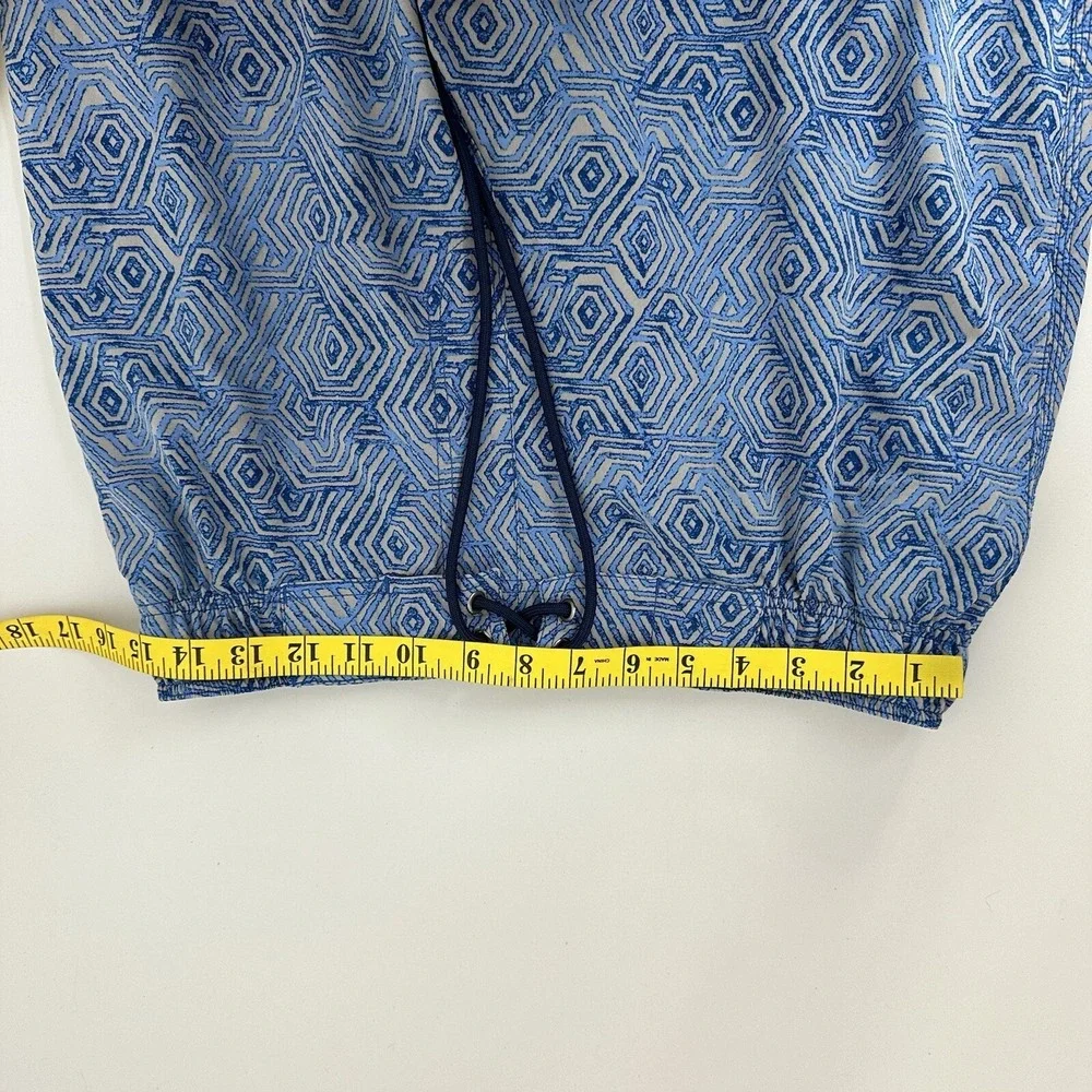 Coolibar Swim Trunks Mens Small Blue‎ Geometric UPF Beach Cruise LINER REMOVED
